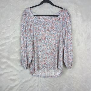 Lauren conrad- square neck floral top